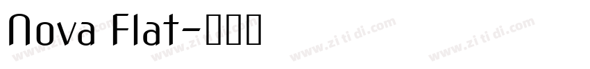 Nova Flat字体转换